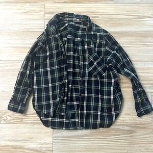 Women’s Flannel blue and olive green size XL